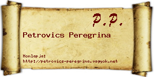 Petrovics Peregrina névjegykártya